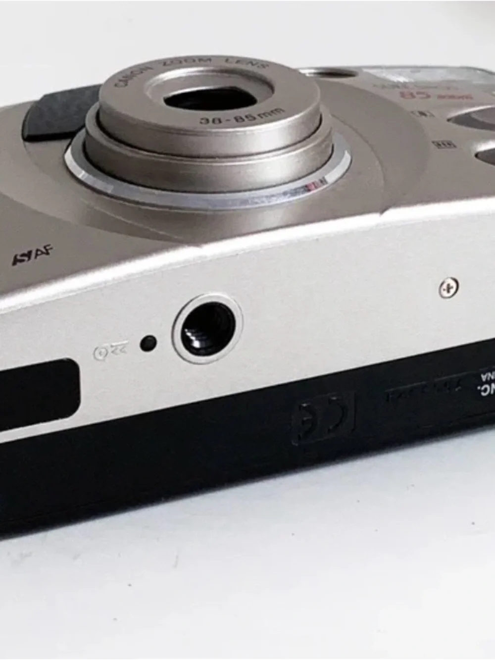 Canon Silver Point-and-Shoot Camera with 38-85mm Zoom